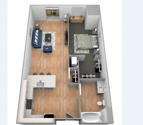 Knife river floor plan at Shakopee Flats, Shakopee